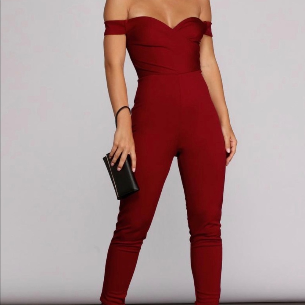 Red Jump Suit